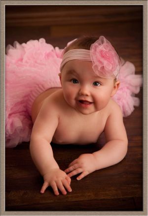 Cute Couture Baby Photography Portrait in Lake Oswego, Oregon